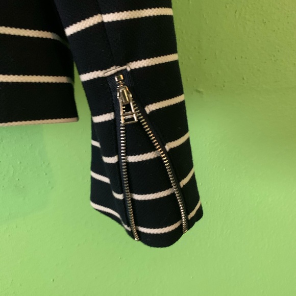 BAGATELLE NAVY & WHITE STRIPE JACKET BLAZER SIZE M - Picture 5 of 6